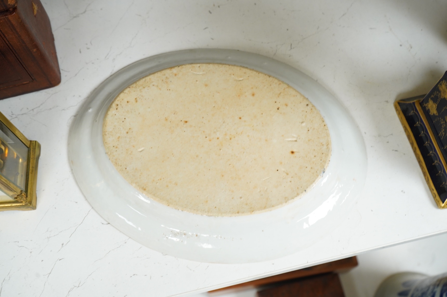 A 19th century Chinese famille rose dish, 28cm